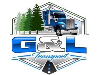 G&L Transport  logo design by design_brush