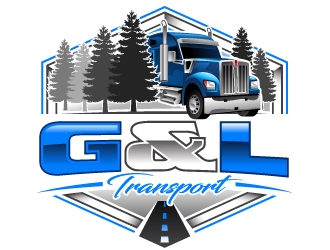 G&L Transport  logo design by design_brush