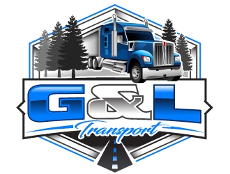 G&L Transport  logo design by design_brush