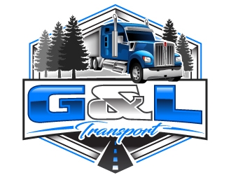 G&L Transport  logo design by design_brush