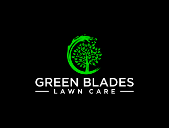 Green Blades Lawn Care logo design by Devian