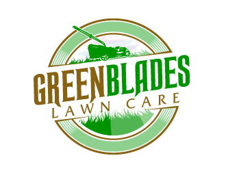 Green Blades Lawn Care logo design by PRN123