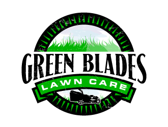 Green Blades Lawn Care logo design by PRN123