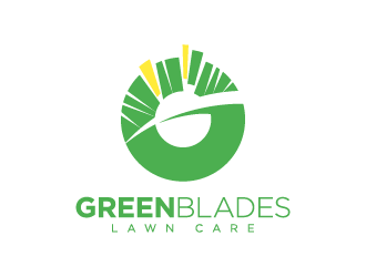 Green Blades Lawn Care logo design by hwkomp