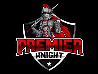 Premier Athletics Sports Academy AKA Premier Knights logo design by DreamLogoDesign