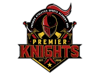 Premier Athletics Sports Academy AKA Premier Knights logo design by DreamLogoDesign