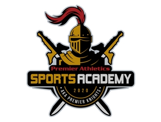 Premier Athletics Sports Academy AKA Premier Knights logo design by DreamLogoDesign