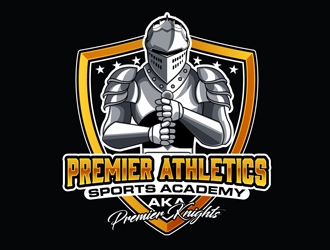 Premier Athletics Sports Academy AKA Premier Knights logo design by DreamLogoDesign