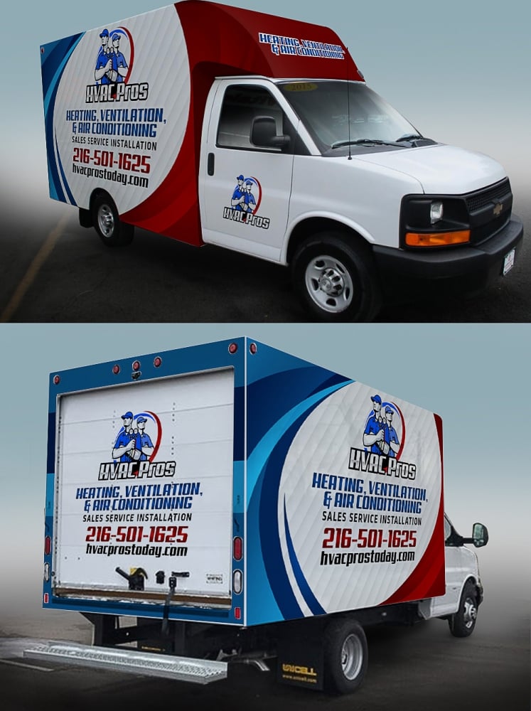 HVAC Pros Heating, Ventilation, & Air Conditioning  logo design by scriotx