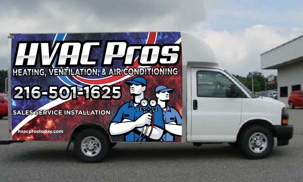 HVAC Pros Heating, Ventilation, & Air Conditioning  logo design by bulatITA