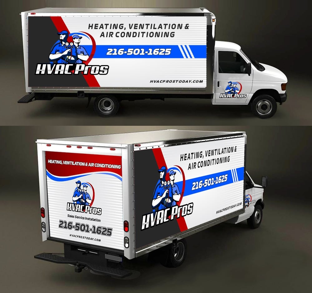 HVAC Pros Heating, Ventilation, & Air Conditioning  logo design by MCXL