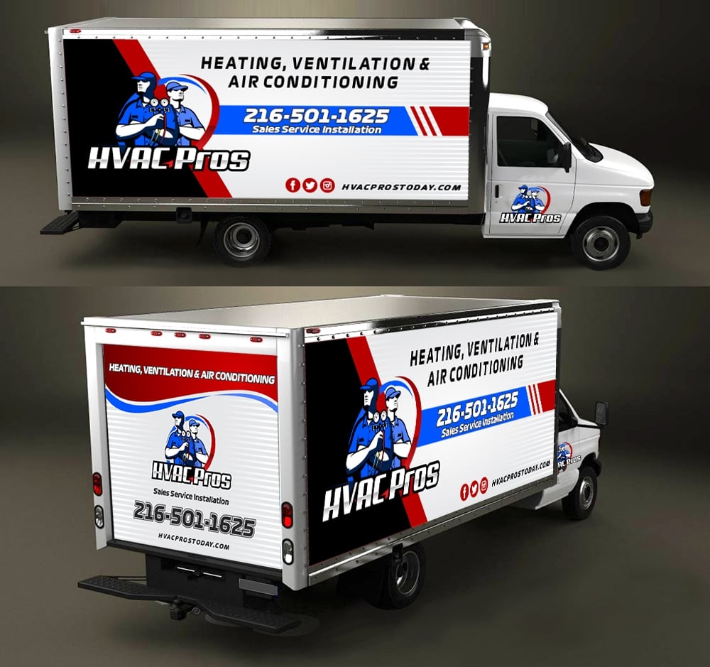 HVAC Pros Heating, Ventilation, & Air Conditioning  logo design by MCXL