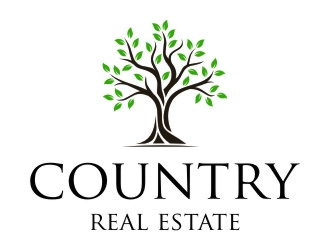 Country Real Estate  logo design by jetzu