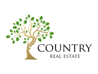 Country Real Estate  logo design by jetzu