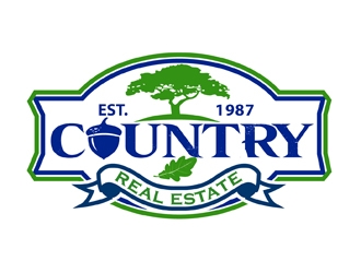 Country Real Estate  logo design by DreamLogoDesign