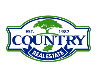 Country Real Estate  logo design by DreamLogoDesign