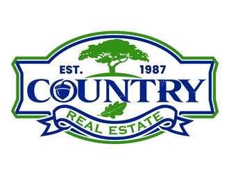 Country Real Estate  logo design by DreamLogoDesign