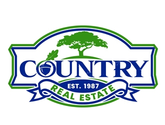 Country Real Estate  logo design by DreamLogoDesign