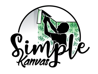 Simple Kanvas logo design by DreamLogoDesign