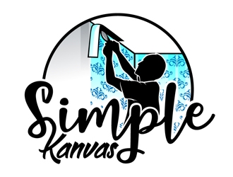 Simple Kanvas logo design by DreamLogoDesign