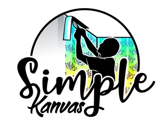 Simple Kanvas logo design by DreamLogoDesign