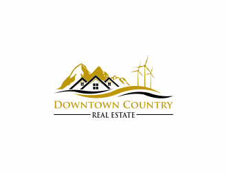 Downtown Country Real Estate logo design by luckyprasetyo