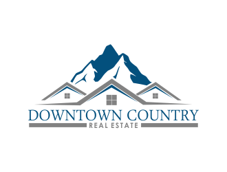 Downtown Country Real Estate logo design by giphone