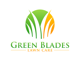 Green Blades Lawn Care logo design by lexipej