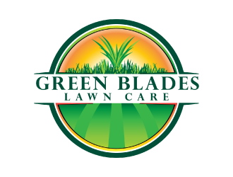 Green Blades Lawn Care logo design by nona