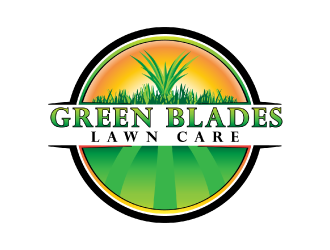 Green Blades Lawn Care logo design by nona