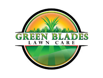 Green Blades Lawn Care logo design by nona