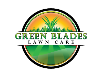 Green Blades Lawn Care logo design by nona