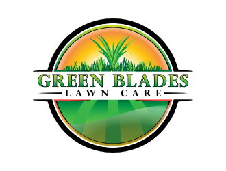 Green Blades Lawn Care logo design by nona