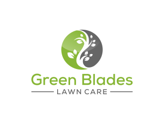 Green Blades Lawn Care logo design by N3V4