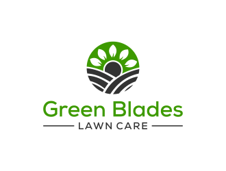 Green Blades Lawn Care logo design by N3V4