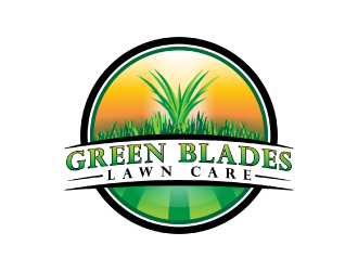 Green Blades Lawn Care logo design by nona