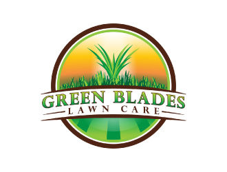 Green Blades Lawn Care logo design by nona