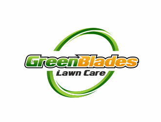 Green Blades Lawn Care logo design by serprimero