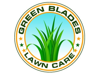 Green Blades Lawn Care logo design by Suvendu