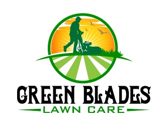 Green Blades Lawn Care logo design by THOR_