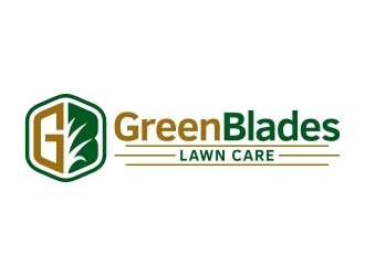 Green Blades Lawn Care logo design by FriZign