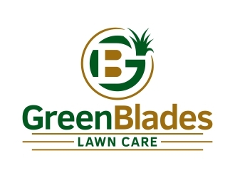 Green Blades Lawn Care logo design by FriZign