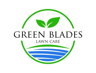 Green Blades Lawn Care logo design by jetzu