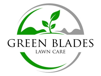 Green Blades Lawn Care logo design by jetzu