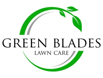 Green Blades Lawn Care logo design by jetzu