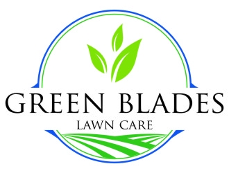 Green Blades Lawn Care logo design by jetzu