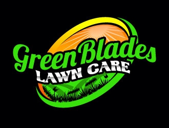 Green Blades Lawn Care logo design by Suvendu