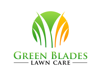 Green Blades Lawn Care logo design by lexipej