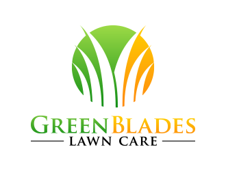 Green Blades Lawn Care logo design by lexipej