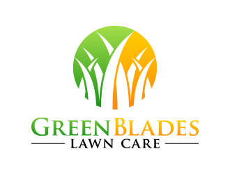 Green Blades Lawn Care logo design by lexipej